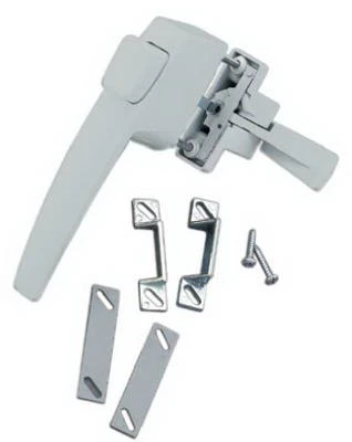 Aluminum Push Button Door Latch For Out Swinging Doors, Model Vf333