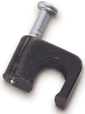 Black Single Nail Masonry Mount Staples, 25-Pk.