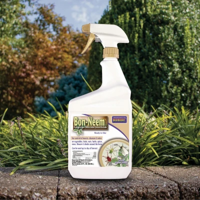 Bon-Neem Neem Oil Multi-Purpose Fungicide Insecticide Miticide 32 Ounce Spray Bottle