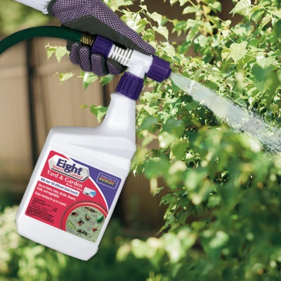 Eight Insect Control Yard and Garden Long Lasting Insecticide Ready-to-Spray 32 Ounce Kills Mosquitoes Beetles Fleas Ticks