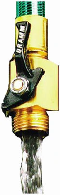 Hose Shut-Off Valve, Brass, 3/4 In.