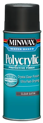 Polycrylic Aerosol Satin Water-Based Finish, 11.5 oz.