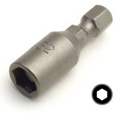 Magnetic Nut Setter, 9/32-inch, Chrome Vanadium Molybdenum, 1-1/4-inch Length