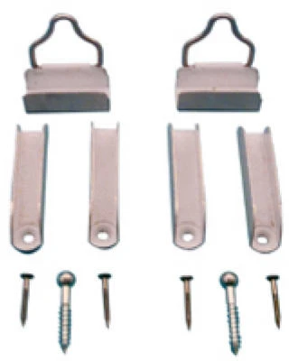 Mill-Finish Aluminum Hangers & Latches for 7/16 In. Frame, 2-Pk.