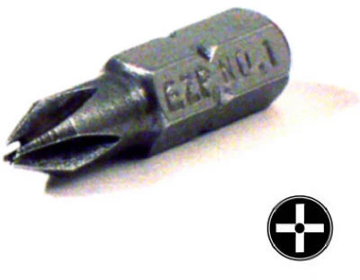 Insert Bit Number One Security Phillips Head, One Inch Length