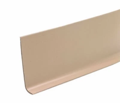 4 Inch by 48 Inch Beige Vinyl Wall Base Molding