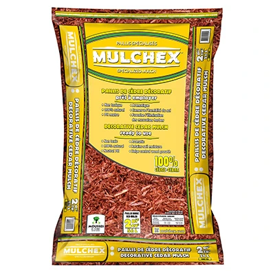 2 Cu. Ft. Dyed Red 100% Pure Cedar Mulch For Landscaping
