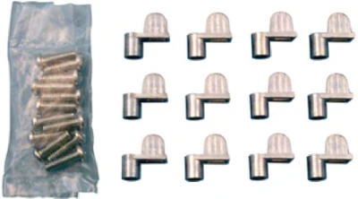 Mill-Finish Screen Clips, 5/16 In., 12-Pk.