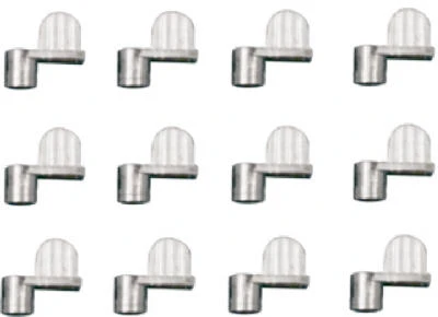 Screen Clips With Screws, Die Cast Mill Finish, 3/8 In., 12-Pk.