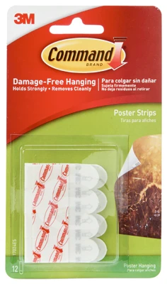 Poster Adhesive Strips, 12-Pk.