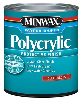 Polycrylic Gloss Clear Acrylic/Urethane Blend Topcoat, Qt.