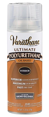 Premium Polyurethane Spray, Semi-Gloss Oil-Based, 12-oz.