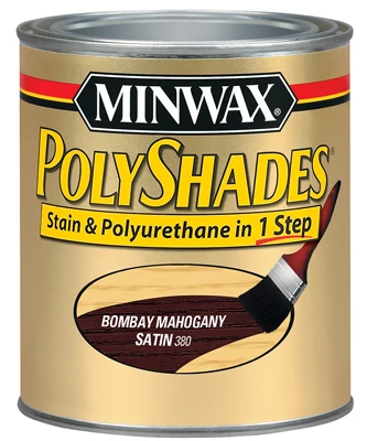 Polyshades Wood Stain, Bombay Mahogany Satin, Qt.