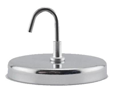 Handi-hook 20 Lb. Magnetic Hook, 2 In. Diameter, Chrome Plated