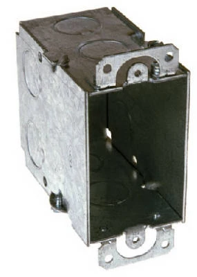 Switch Box, -1/2 In. Knockouts, 3 x 3-1/2 In. Deep