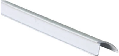 Channel Gray Snap In Rigid Vinyl Glass Retainer, 9/32 x 72 In.