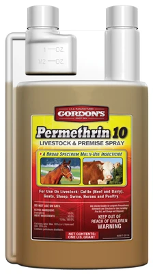 Permethrin 10 Livestock & Premise Insecticide Spray, Qt. Concentrate