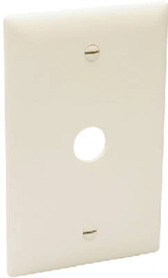 Pass & Seymour Ivory Thermoplastic Wall Plate For Telephone/cable Outlet, Model Tp60i
