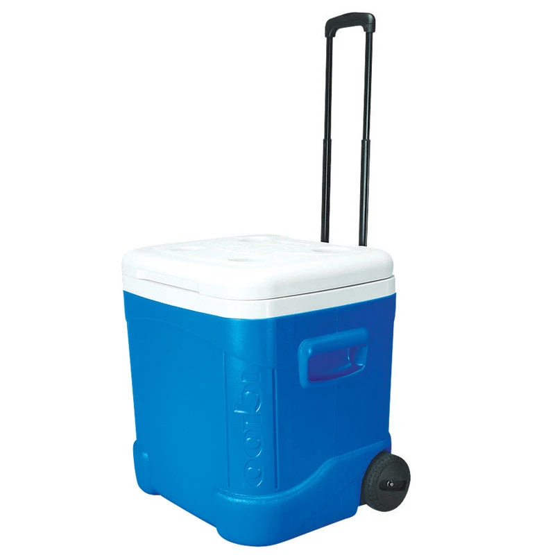 Igloo Ice Cube Roller Cooler 60 qt. Majestic Blue 1