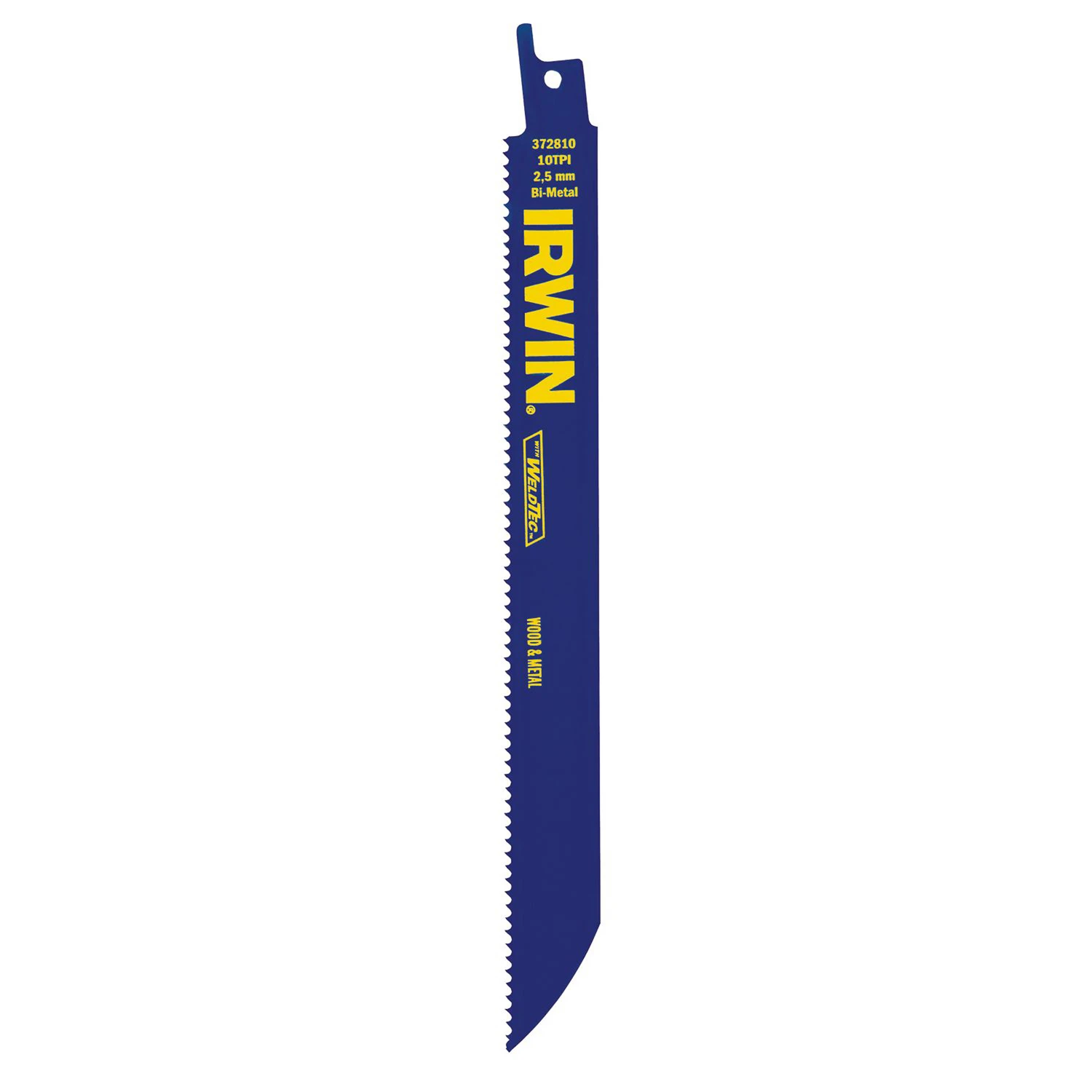 Reciprocating Saw Blade, Wood & Metal, 10 TPI, 8 In.