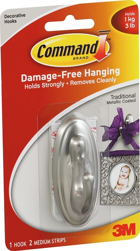 Medium Nickel  Traditional Hook