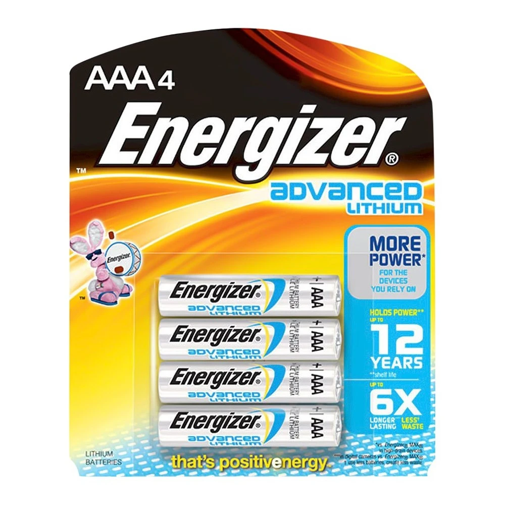 Energizer EVEEA91BP4 N/A  Advanced Lithium Batteries AA 4/Pack