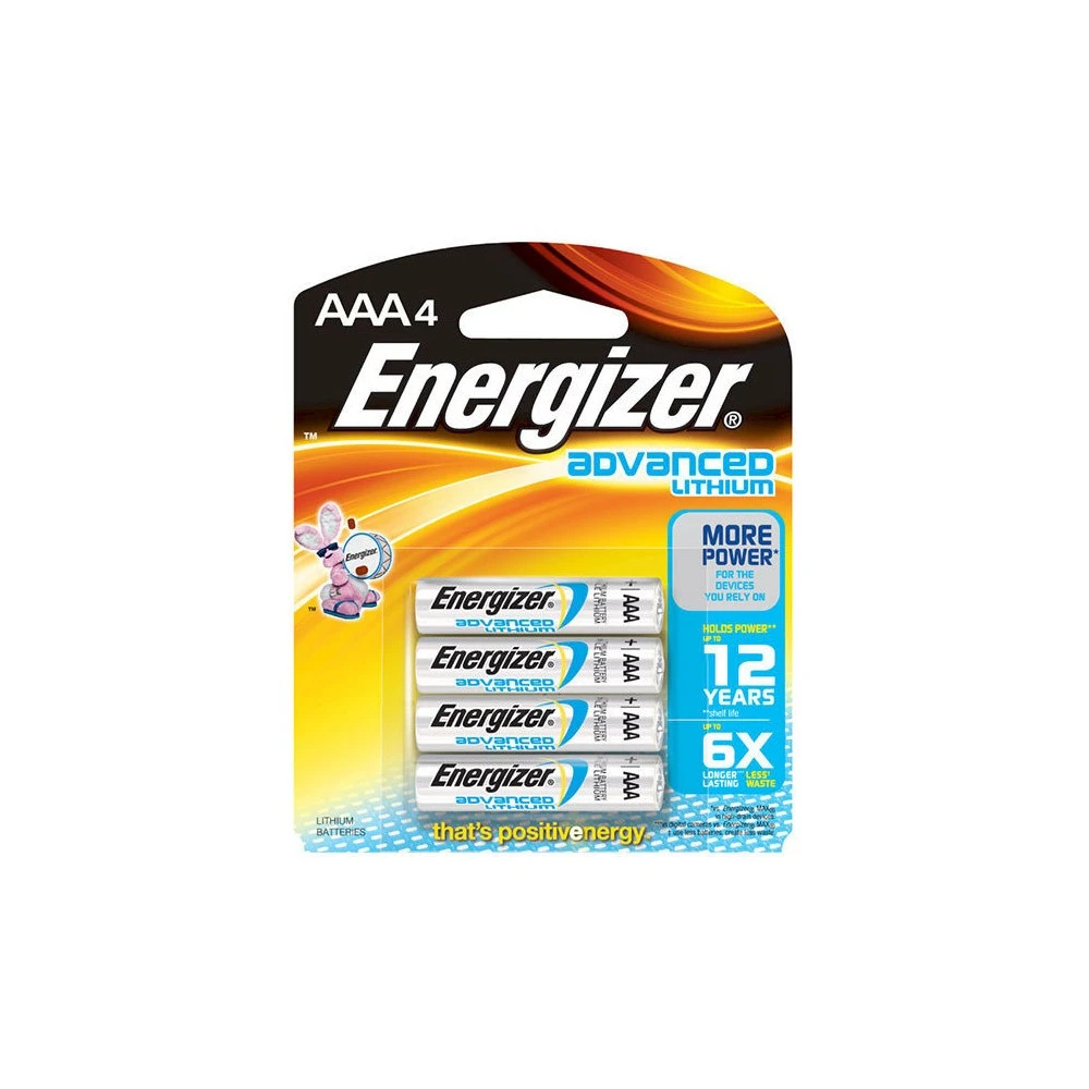 Energizer EVEEA92BP4 N/A  Advanced Lithium Batteries AAA 4/Pack