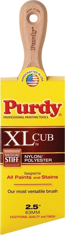 Xl Cub 2-1/2 In. Short Angle Trim Paint Brush - Ergonomic Handle