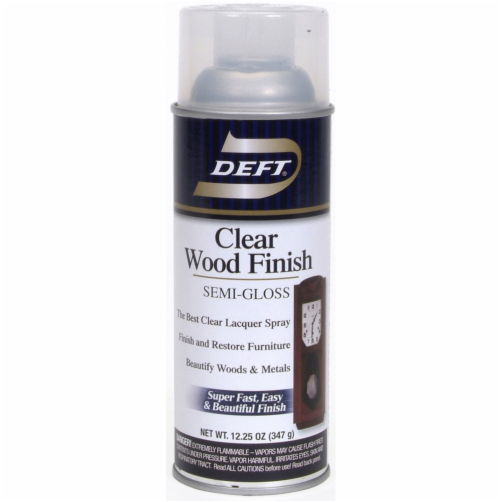 Deft Semi-Gloss Clear Oil-Based Wood Finish Lacquer Spray 12.25 oz.