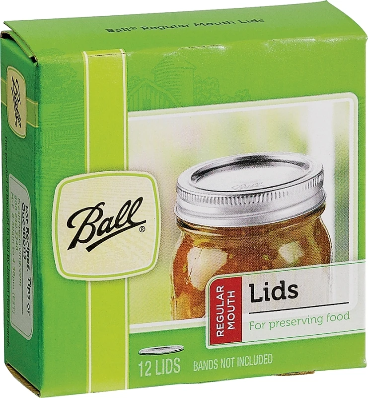 Dome Canning Jar Lids, Regular Mouth, 12-Pk.