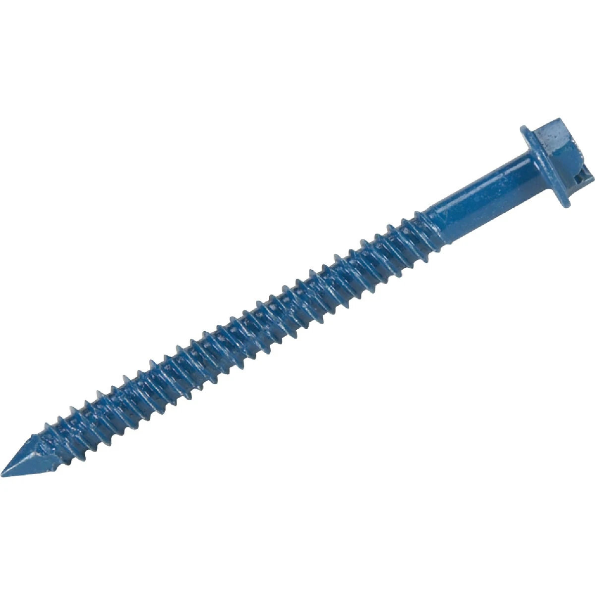 Masonry Screw Anchors With Bit, Hex Washer Head, 1/4 x 2.75-In., 100-Pk.