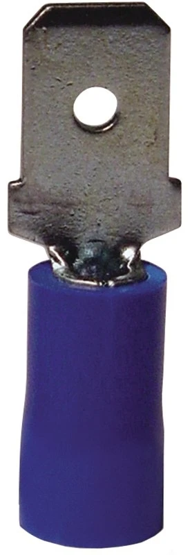 20-143m 18-pk Male Disconnects, Vinyl Insulated, 16-14 Awg, Blue, Ul Listed