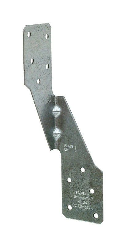 H2.5a Galvanized Hurricane Tie, 6 In. H X 1.69 In. W