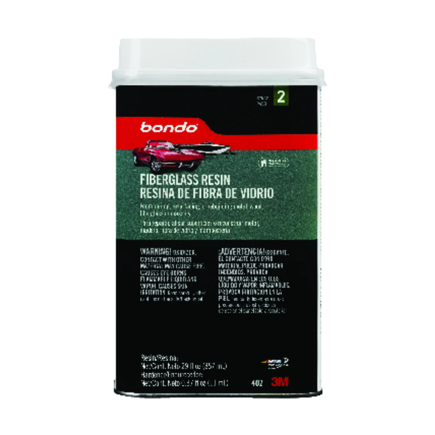 0.9 Quart All-purpose Fiberglass Resin With Hardener For Repairs