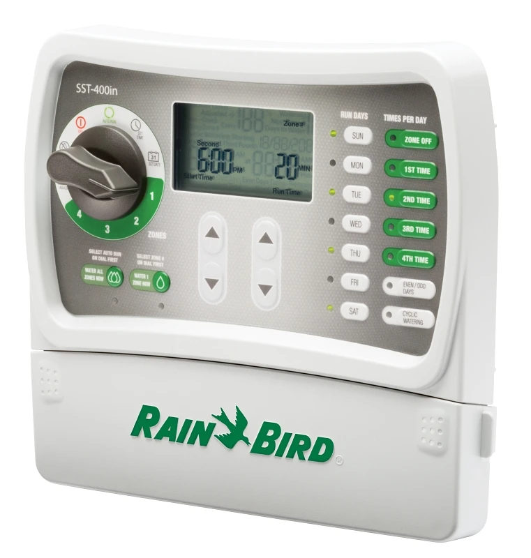 4-station Indoor Plug-in Irrigation Timer Sst400in For Efficient Watering