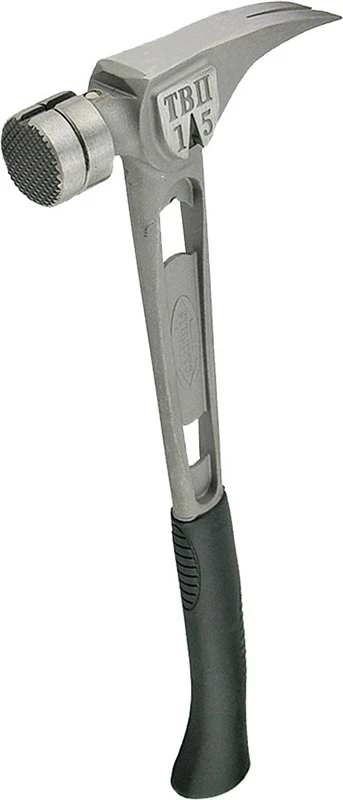 15 Oz. Ti-bone Milled Face Hammer With 18 In. Curved Titanium Handle