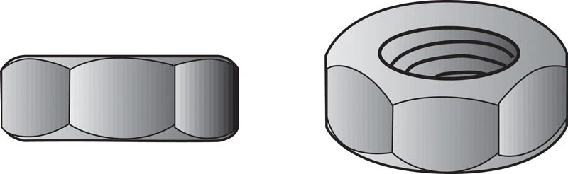 Hillman 3/8 In. 16 tpi Grade 2 Stainless Steel Hex Nuts (100 Ct.)