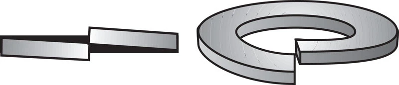 HILLMAN 5/16 in. D Zinc-Plated Steel Split Lock Washer 100 pk