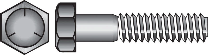 Hillman 3/8 In. x 1-1/4 In. Grade 5 Zinc Hex Head Cap Screw (100 Ct.)