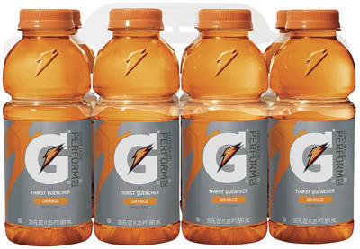 Gatorade G 02 Thirst Quencher - Orange - 1 Pack of 8 (20 fl oz bottles)