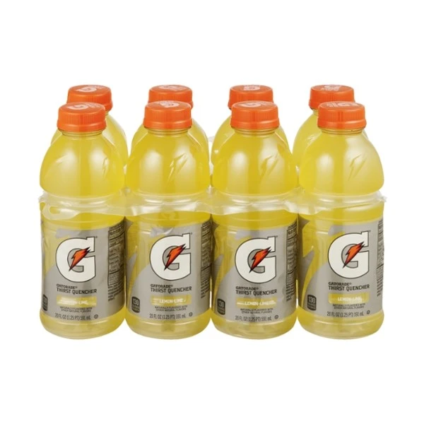 Gatorade G Series Thirst Quencher - Lemon Lime - 1 Pack of 8 (20 fl oz bottles)