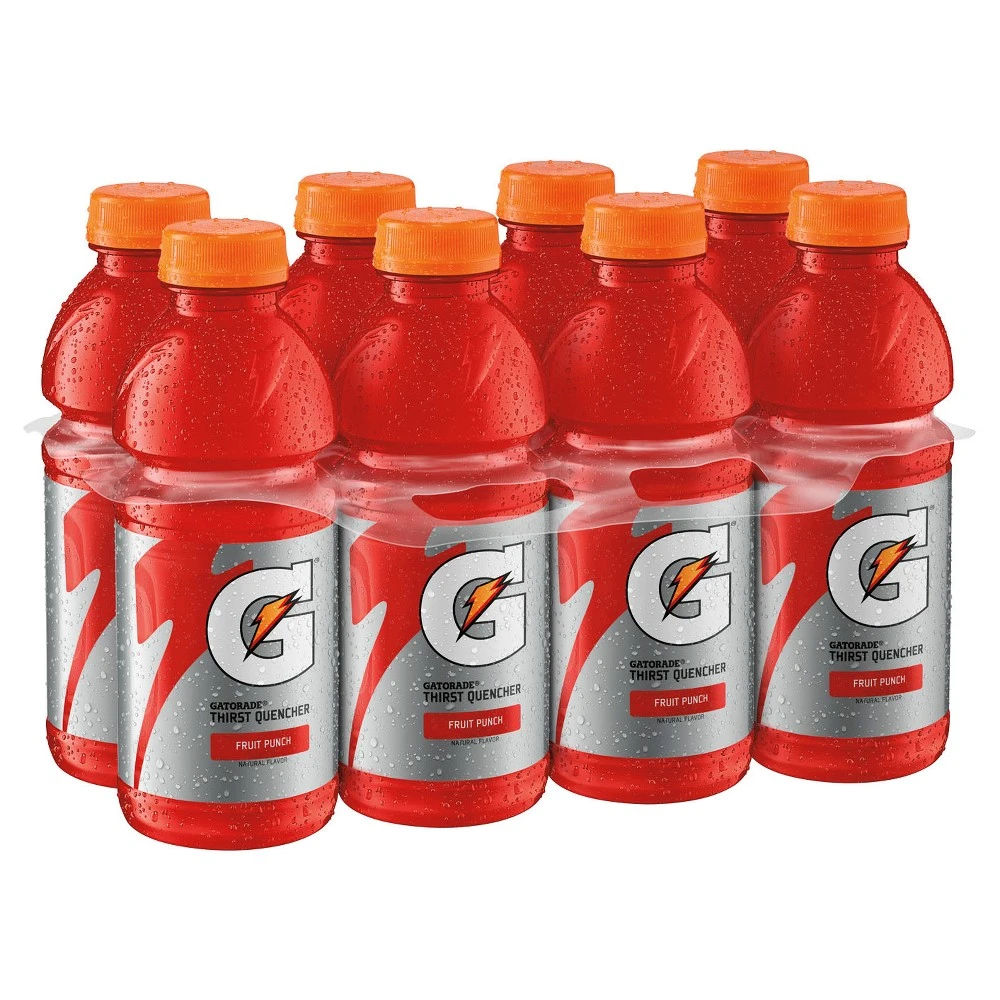 Thirst Quencher Fruit Punch, 20 Oz Bottles, 8 Pk, Model 20806