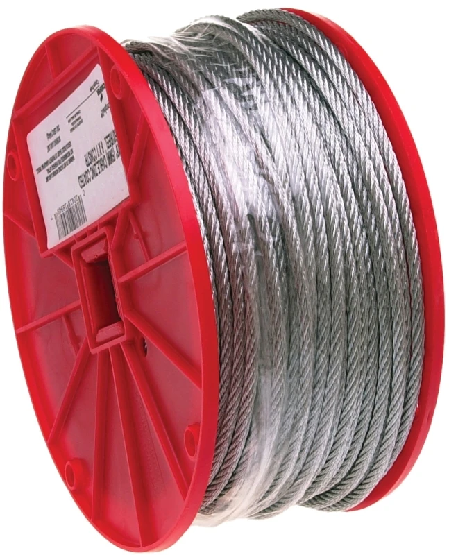 3/32 In. X 500 Ft. Galvanized Aircraft Cable - 7x7 Construction