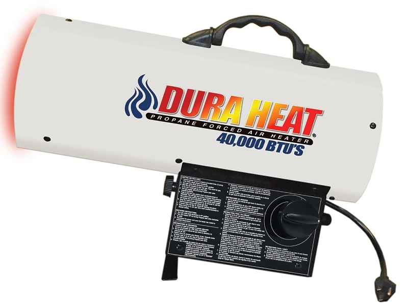Gfa40 Portable Lp Gas Forced-air Heater, 40,000 Btu, 1,000 Sq. Ft. Coverage