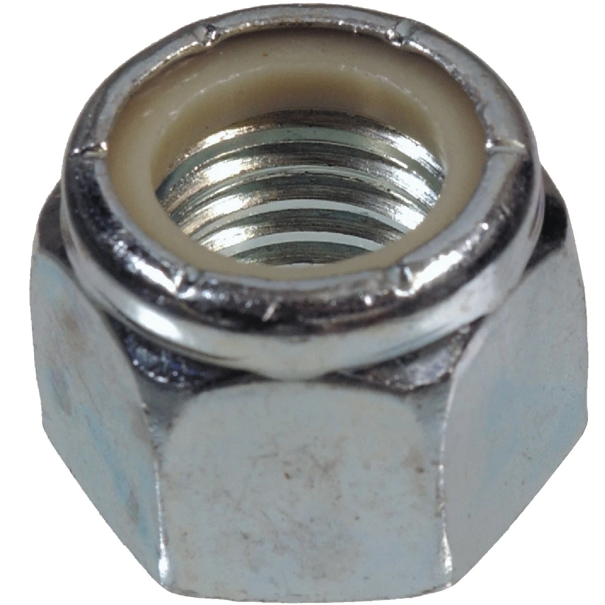 Hillman 6 Zinc-Plated Steel SAE Nylon Lock Nut 100 pk