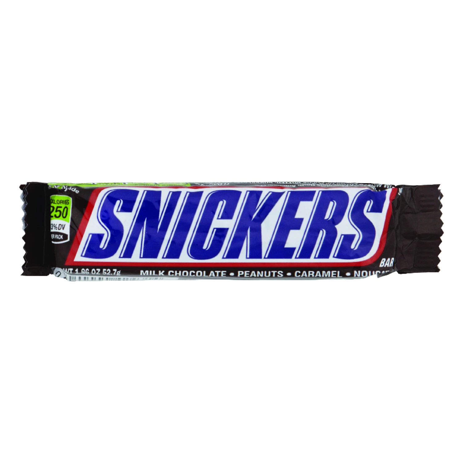 Snickers Milk Chocolate, Peanuts, Caramel, Nougat Candy Bar 1.86 oz.