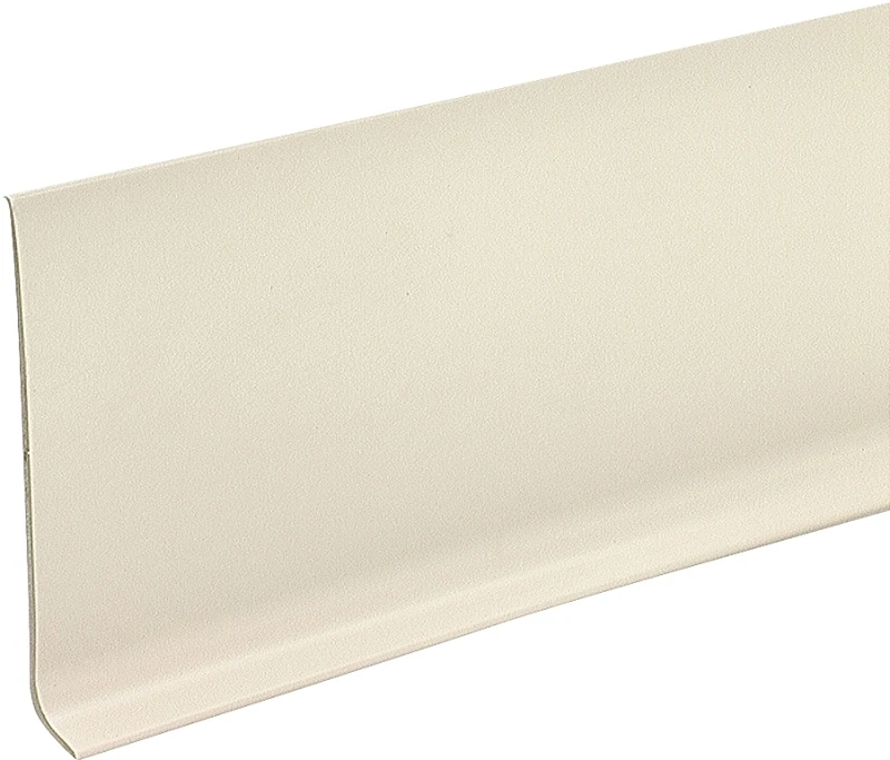 0.13 In. H X 4 In. W X 48 In. L Prefinished Almond Vinyl Wall Base