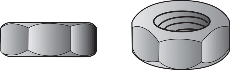 Hillman 4 in. Zinc-Plated Steel SAE Screw Nut 100 pk Hillman 4 in. Zinc-Plated Steel SAE Screw Nut 100 pk
