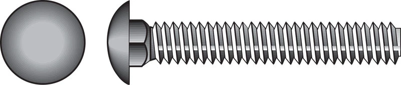 Hillman 1/2 In. X 8 In. Zinc-plated Steel Carriage Bolt, Grade 2, 25 Pk