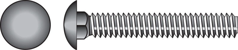 1/4 In. X 1-1/2 In. Zinc-plated Steel Carriage Bolt 100 Pk, Grade 2